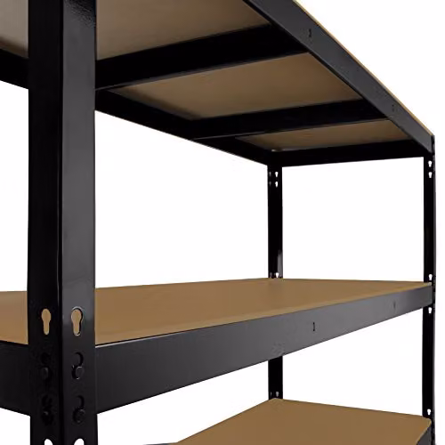 Monster Racking Q-Rax Heavy Duty Storage Shelving, Black, W/D/H: 160 x 60 x 160 cm – 4