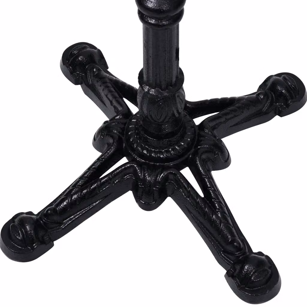 Berkfield Home Bistro Table Leg in Black Cast Iron, W/D/H: 52 x 52 x 72 cm – 3