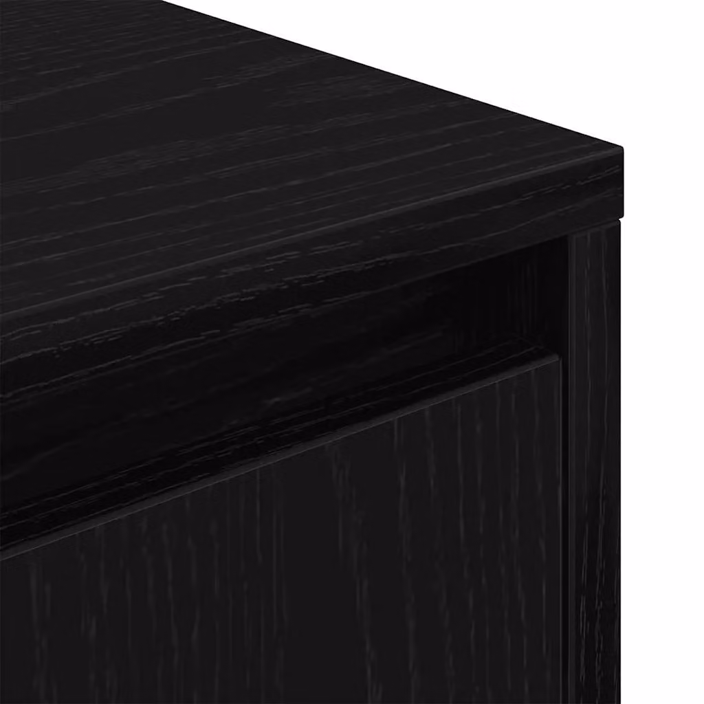 Berkfield Home Bedside Cabinet with Integrated LED Lights in Black, W/D/H: 38 x 34 x 50 cm – 7