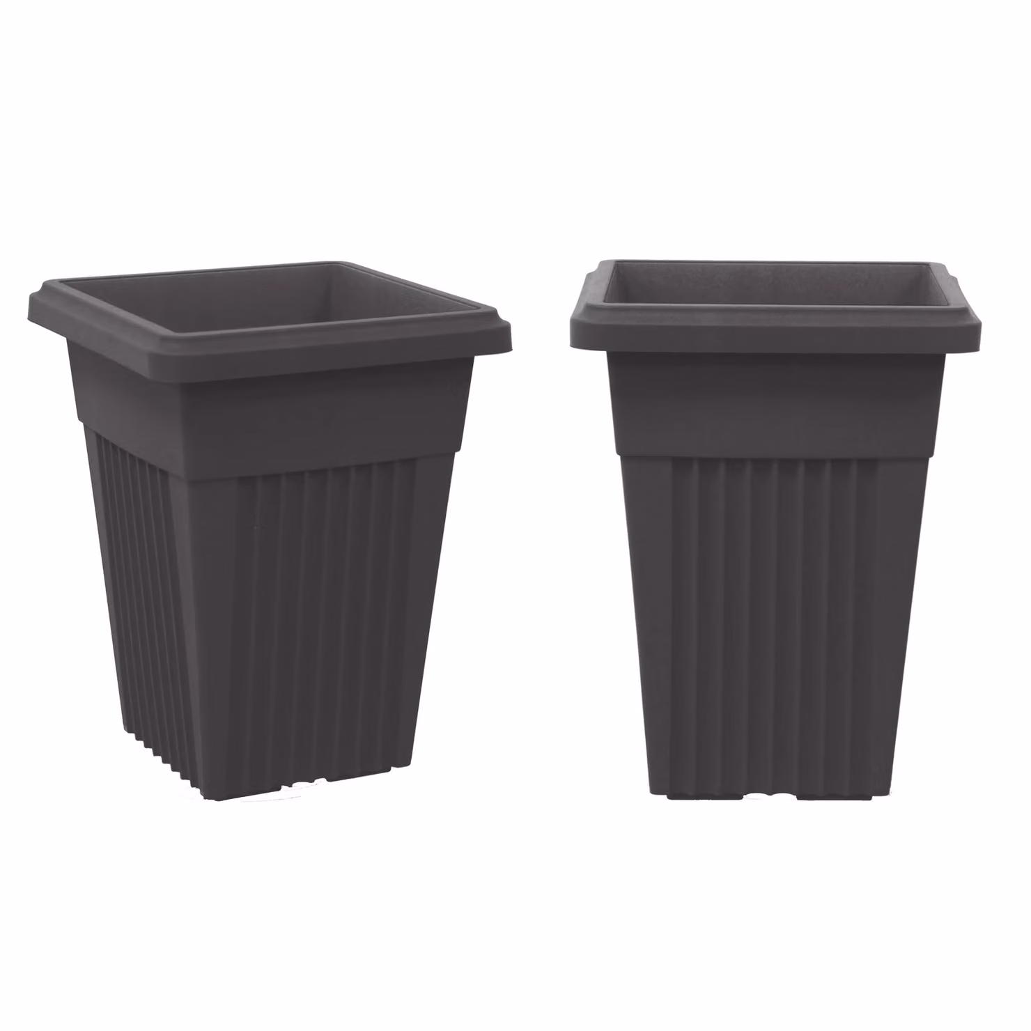 Simpa Sovereign Pillar Upright Planters, Set of 2, Black, 32 cm – 2