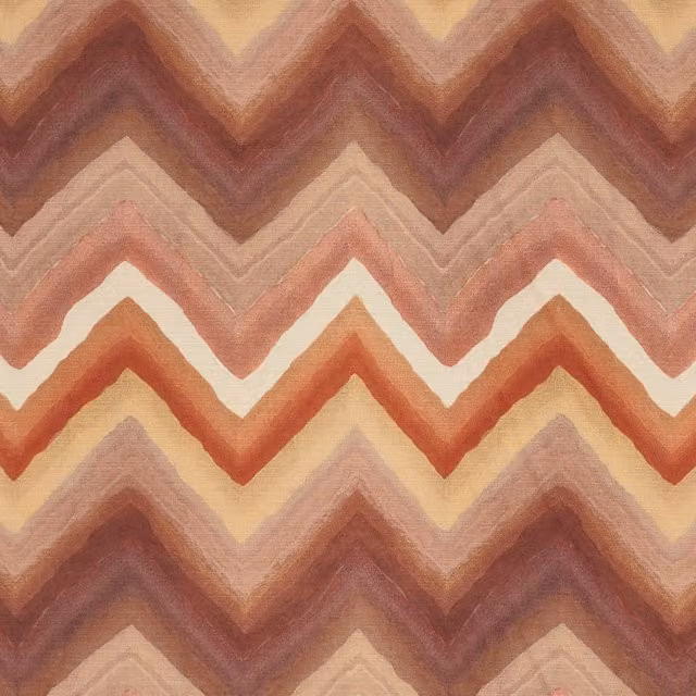 Prestigious Textiles Zendaya Fabric in Cinnabar, Red and Green Multicolour