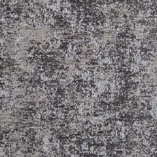Clarke & Clarke Shimmer Fabric in Charcoal Grey and Silver