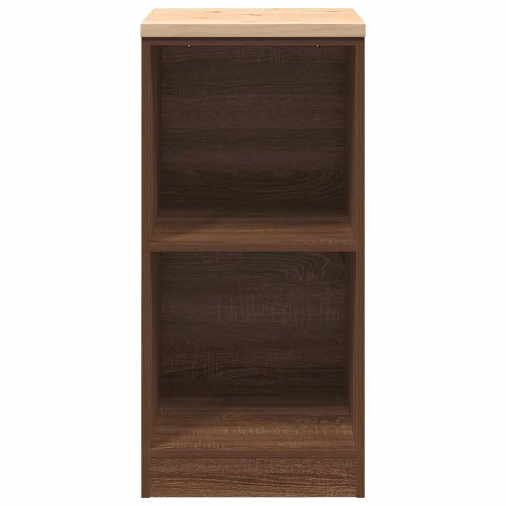 Berkfield Home Garage Storage Cabinet in Brown Oak, Solid Wood Pine, W: 40 cm, D: 51 cm, H: 85 cm – 3