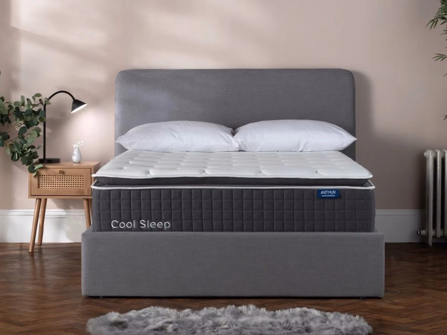 Arthur Sleep Cool Comfort Gel Foam Pocket Spring Hybrid Mattress in White, Single – 7