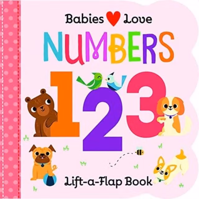 Cottage Door Press Numbers Board Book for Babies, Multicolour