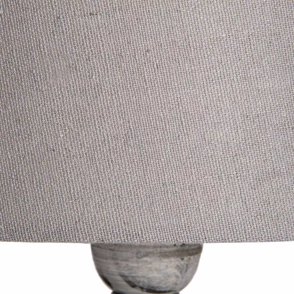 Wyld Haus Aillon Grey Stoneware Table Lamp in Light Grey – 3