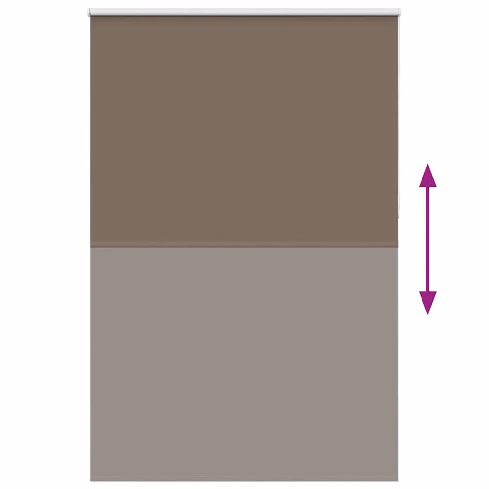 Berkfield Home Blackout Roller Blind in Brown, W: 90 cm, H: 150 cm – 3