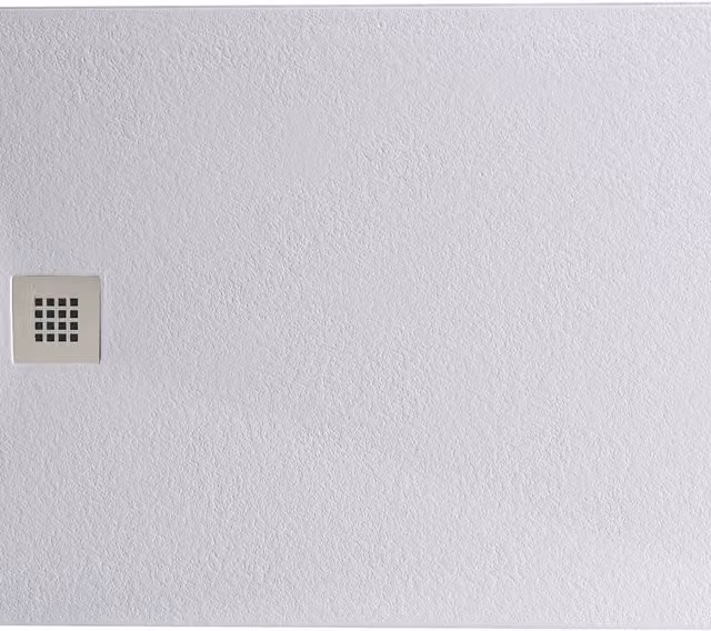 Bathroom Kingdom Oliver Stone Rectangular Shower Tray, White, W: 120 cm, D: 80 cm