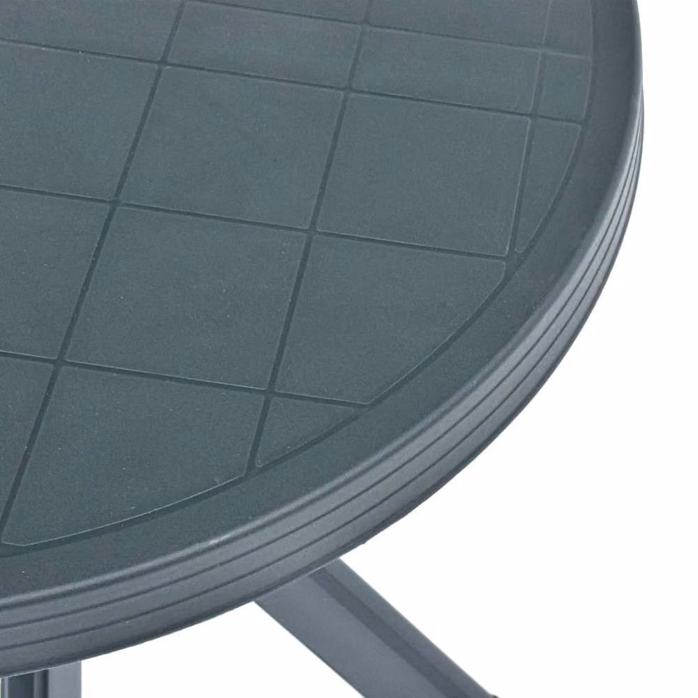 Berkfield Home Green Plastic Bistro Table, Diameter: 70 cm – 2