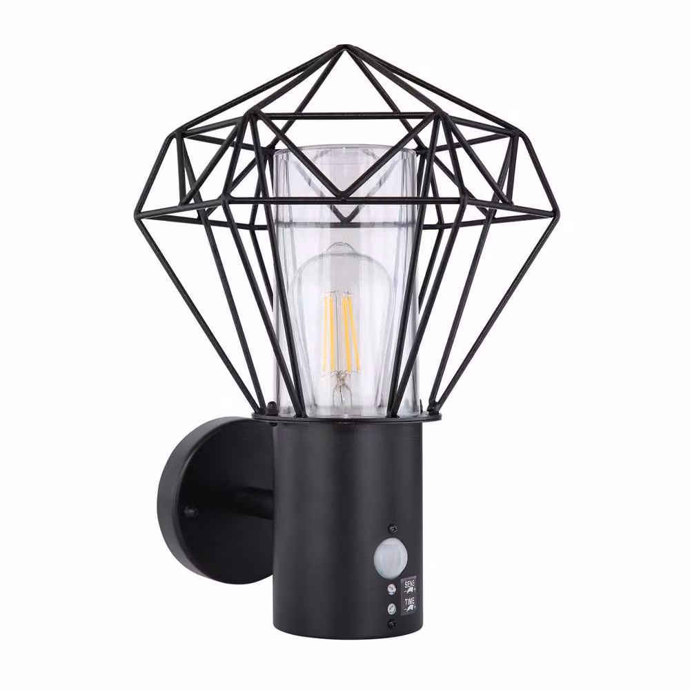 Netlighting Horace PIR Outdoor Wall Lamp in Black with Motion Sensor and E27 Bulb – 2