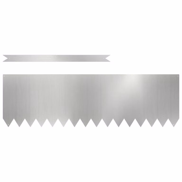 Berkfield Home Galvanised Steel Lawn Edgings, Silver, 30 Pieces