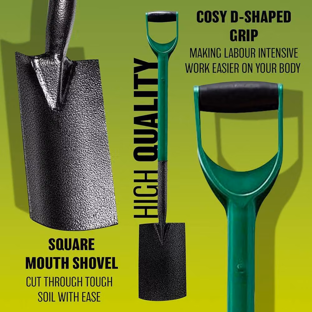 BARGAINS-GALORE Steel Digging Shovel and Garden Spade in Green – 5