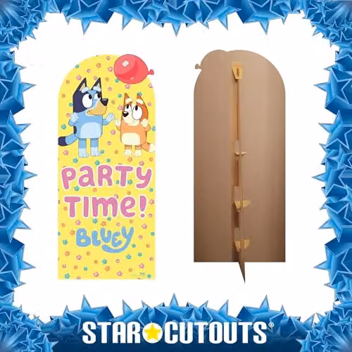 Star Cutouts Bluey & Bingo Balloon Party Backdrop Cardboard Cutout, Multicolour, Height: 185 cm – 3
