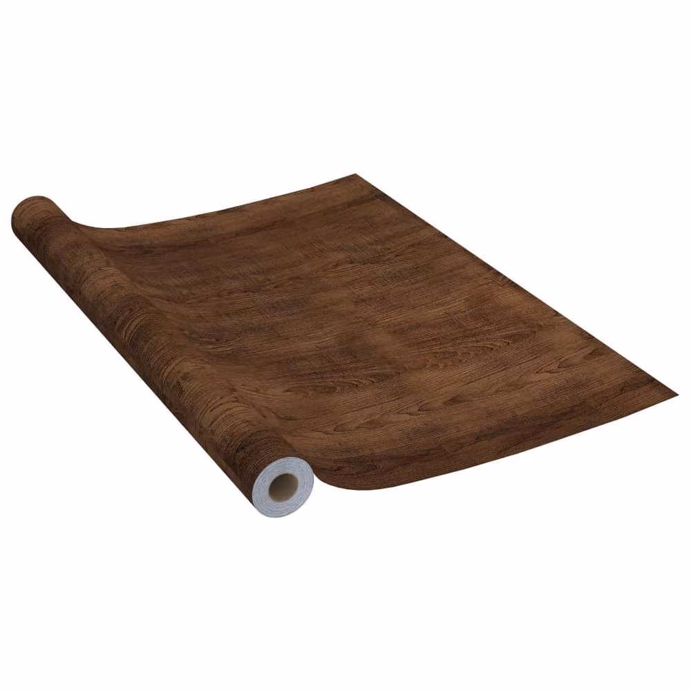 Berkfield Home Self-adhesive PVC Door Film, 2 Pack, Dark Oak Brown, W: 90 cm, H: 210 cm – 3