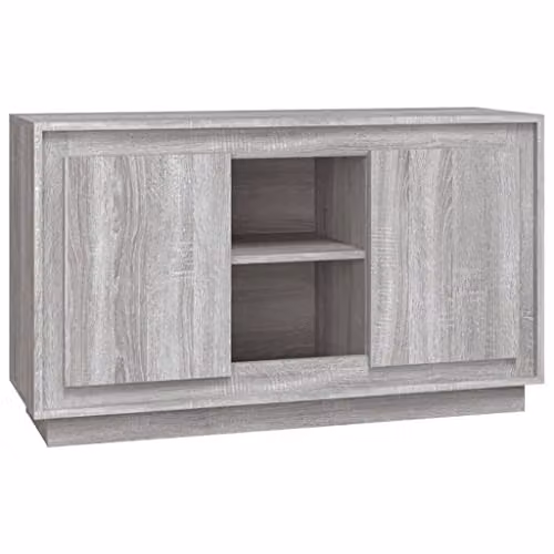 vidaXL Grey Sonoma Sideboard in Engineered Wood W/D/H: 102 x 35 x 60 cm