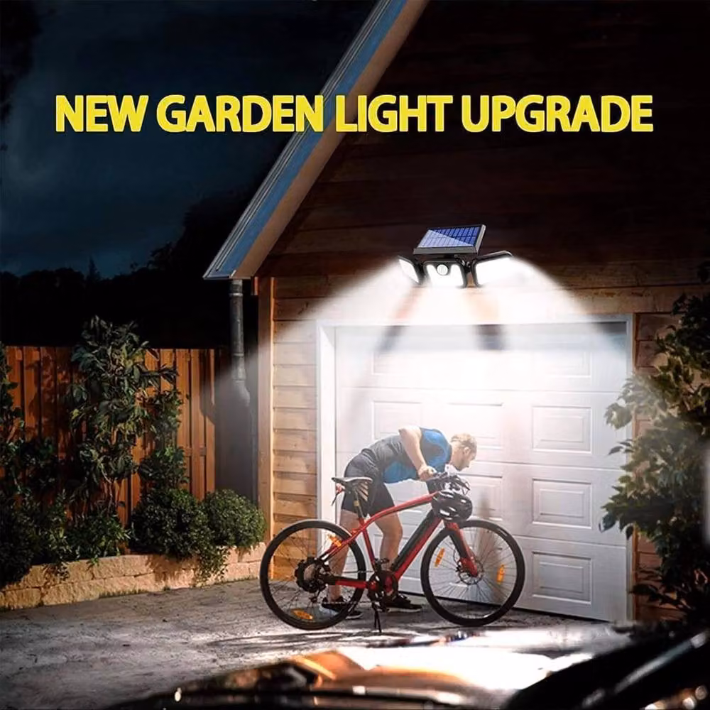 Kelvenix Pack of 1 Solar LED Motion Sensor Outdoor Security Floodlight in Black – 4