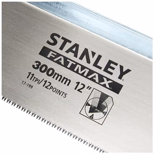 Stanley Fatmax Tenon Back Saw, Yellow and Multicolour, 300 mm – 3