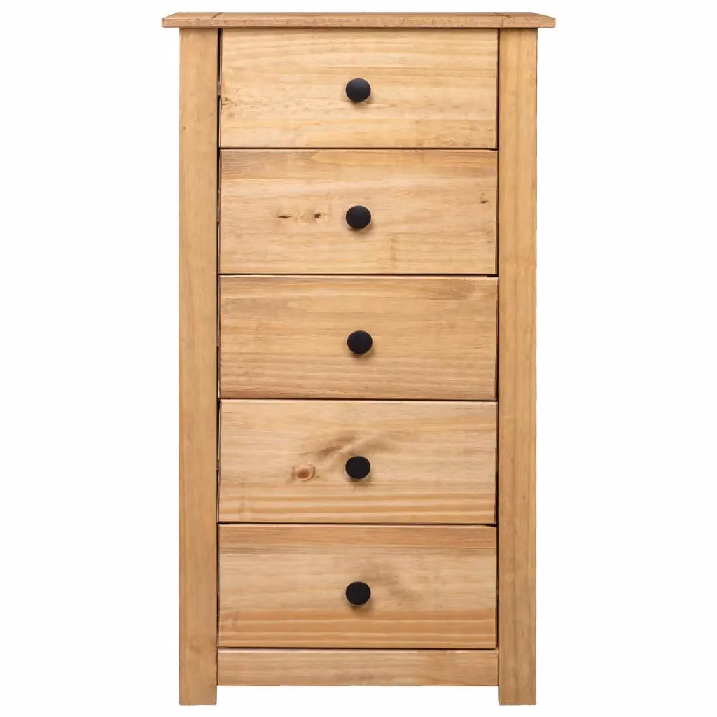 Berkfield Home Panama Range Pine Sideboard in Brown, W/D/H: 46 x 40 x 89 cm – 2