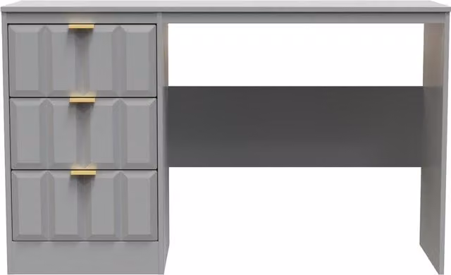 Ready Assembled 2 U Seattle 3 Drawer Desk in Grey – 1
