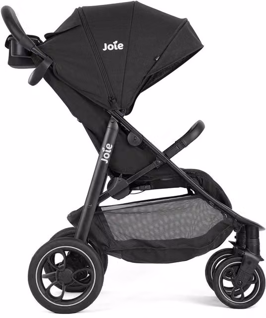Joie Litetrax Pro Pushchair in Shale Grey and Black with One Hand Fold, Suspension and Swivel Wheels
