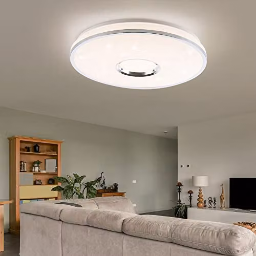 Netlighting Rena White LED Dimmable Ceiling Light with Remote Control and Timer – 3