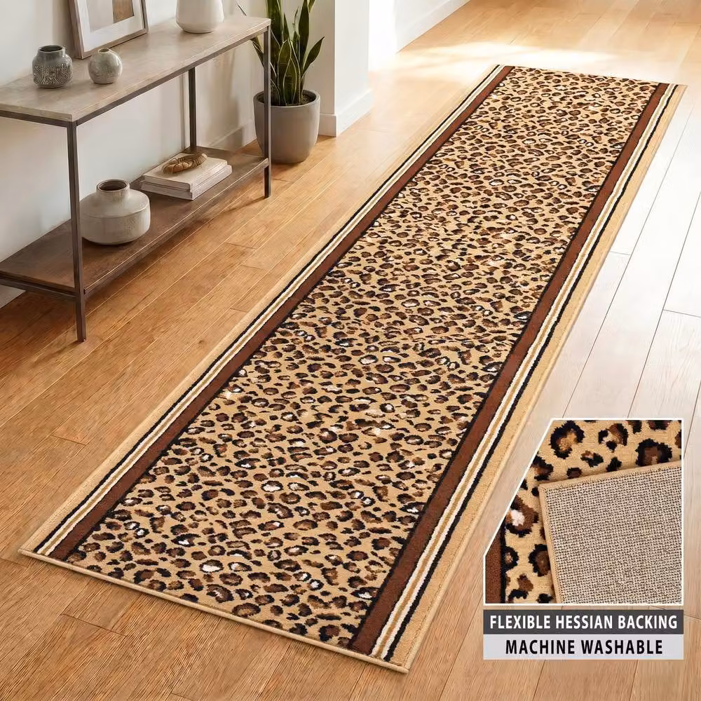 Bravich LTD Abstract Geometric Print Hallway Runner Rug, Multicolour, W: 60 cm, L: 600 cm – 3