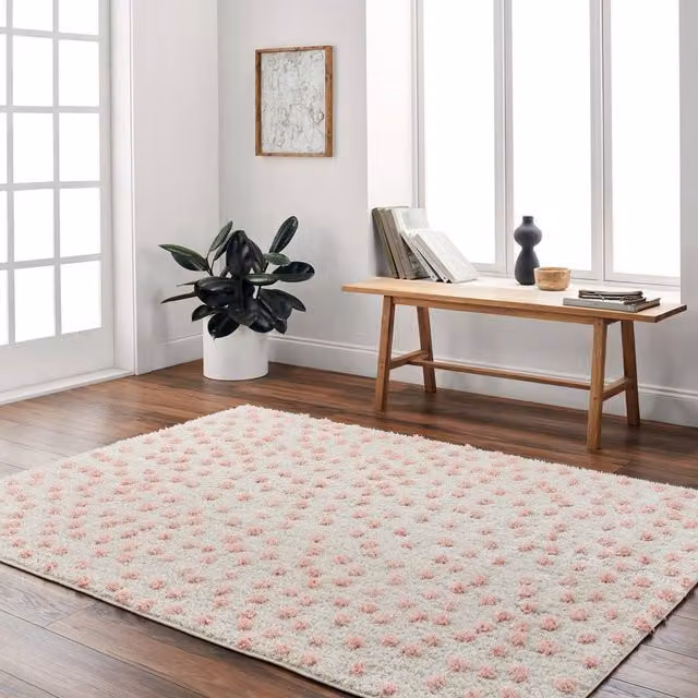 Livabliss Rodos Scandinavian Soft Plush Pile Living Room and Bedroom Rug in Beige, W: 120 cm, D: 170 cm