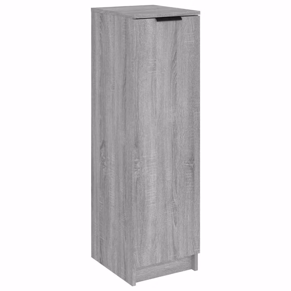 Berkfield Home Modern Grey Shoe Cabinet with Hinged Doors and Internal Shelves, W/D/H: 30 x 35 x 100 cm – 2
