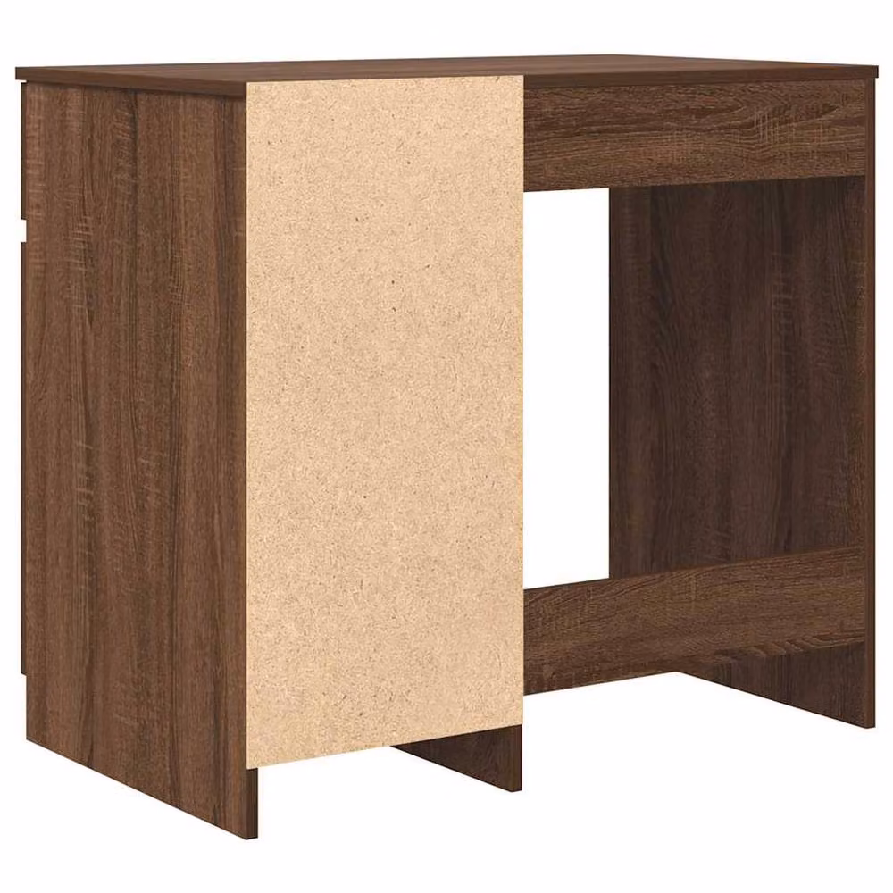 Berkfield Home Modern Writing Desk in Brown Oak, W: 86 cm, D: 49 cm, H: 76 cm – 4