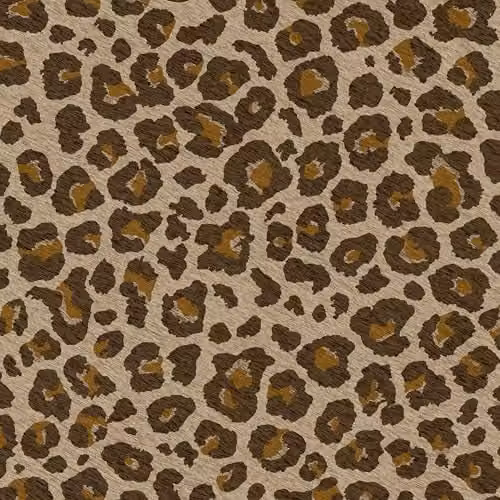 Grandeco Paul Moneypenny Luxury Leopard Print Textured Wallpaper in Brown and Gold