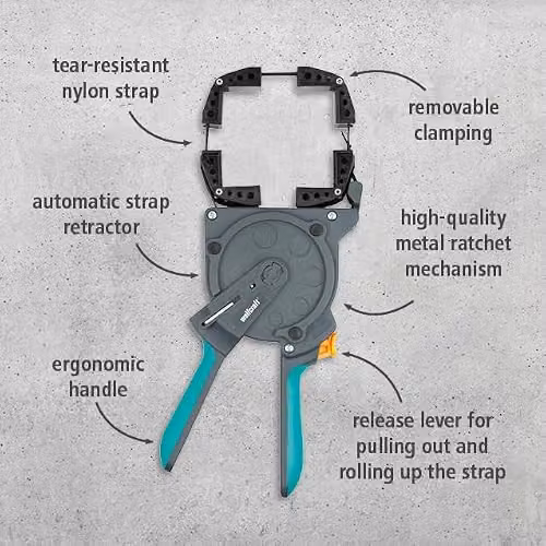 Wolfcraft One Hand Frame Clamp, Grey and Multicolour – 2