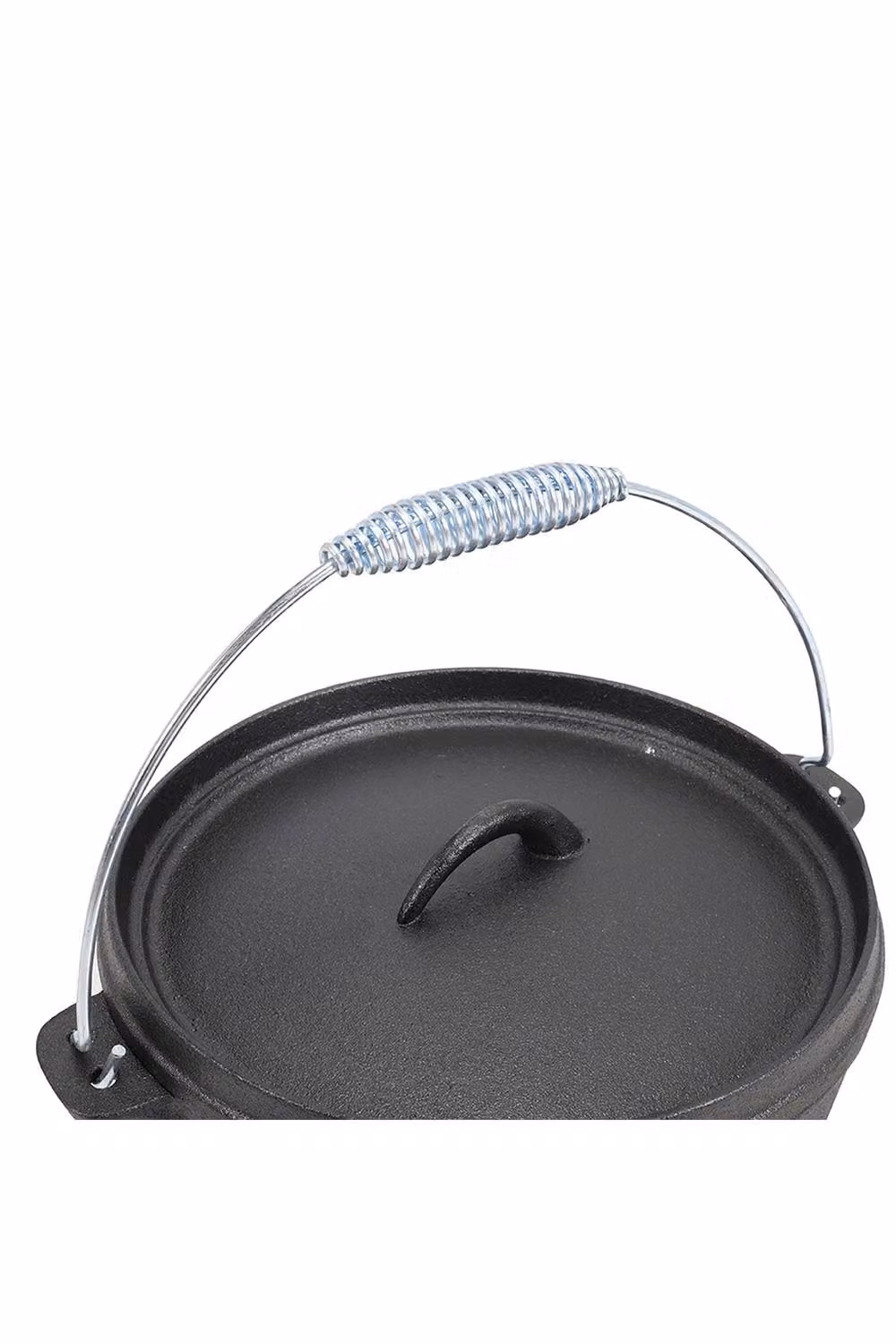 Garden Sanctuary 4.5L Cast Iron Camp Dutch Oven with Lid in Dark Grey – 3