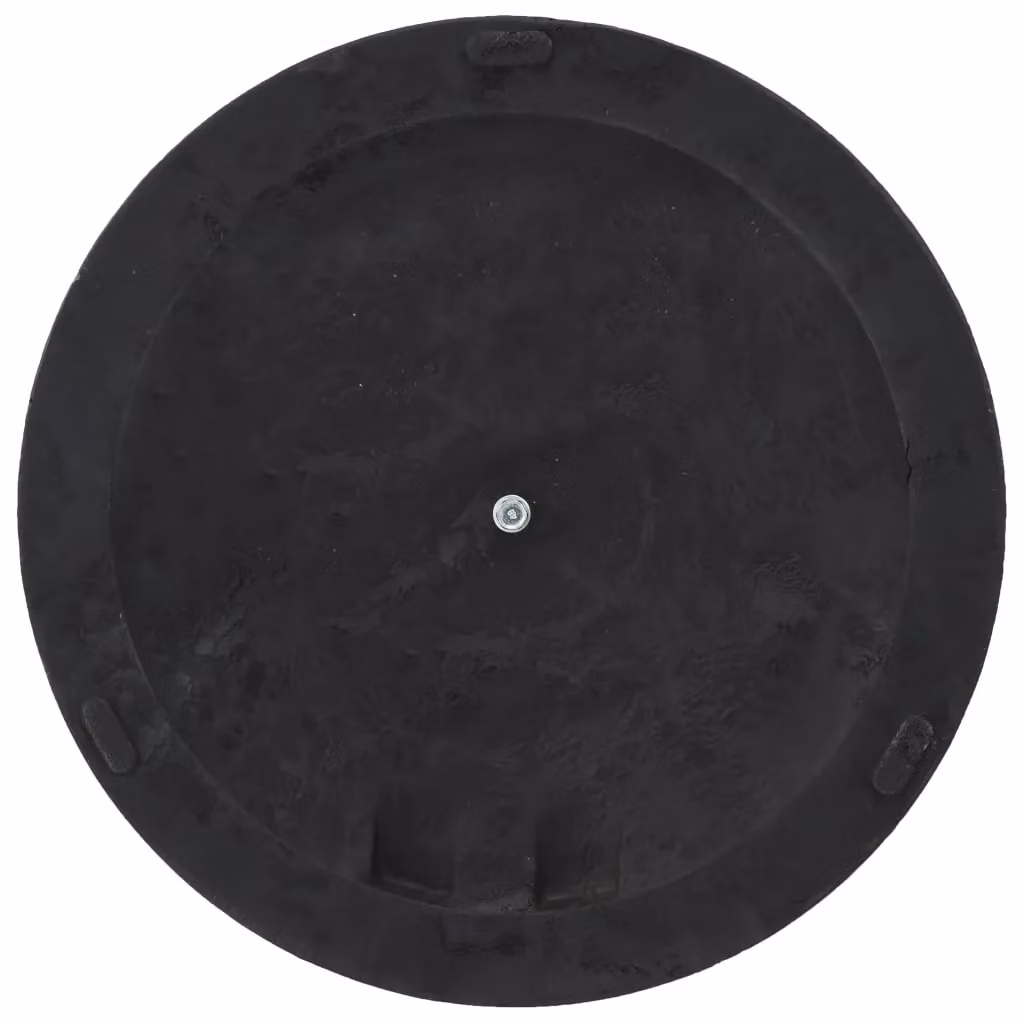 Berkfield Home Round Polyresin Parasol Base, Black, 19 kg – 4