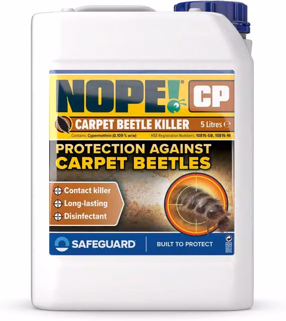 NOPE! Carpet Beetle Killer, Transparent, Diameter: 14.2 cm