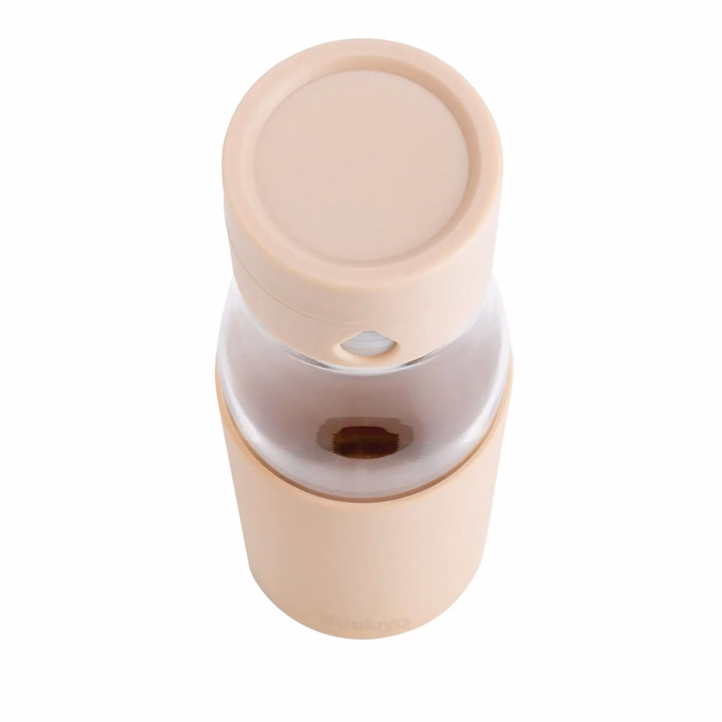 Ukiyo Borosilicate Glass Water Bottle, 600ml, Brown/Beige – 2