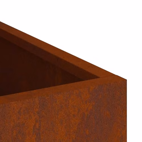 vidaXL Weathering Steel Garden Planter, Brown, W: 50 cm, D: 32 cm, H: 40 cm – 4
