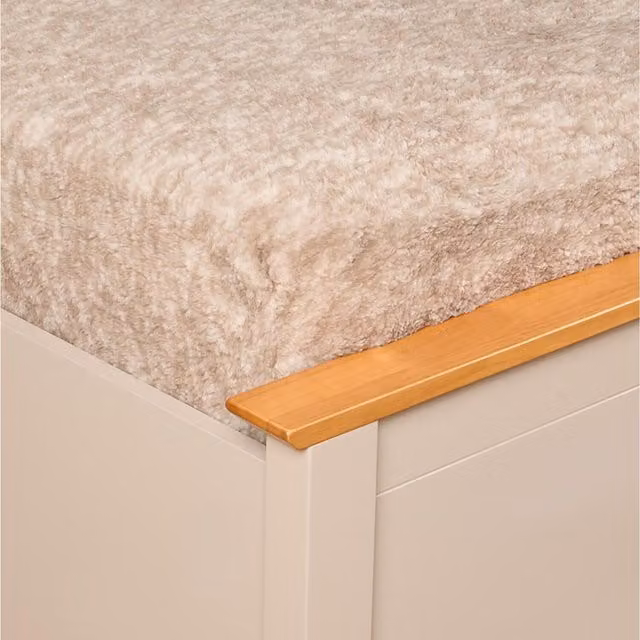 OHS Teddy Marl Deep Fitted Bed Sheet in Beige and Yellow, 140 x 200 cm