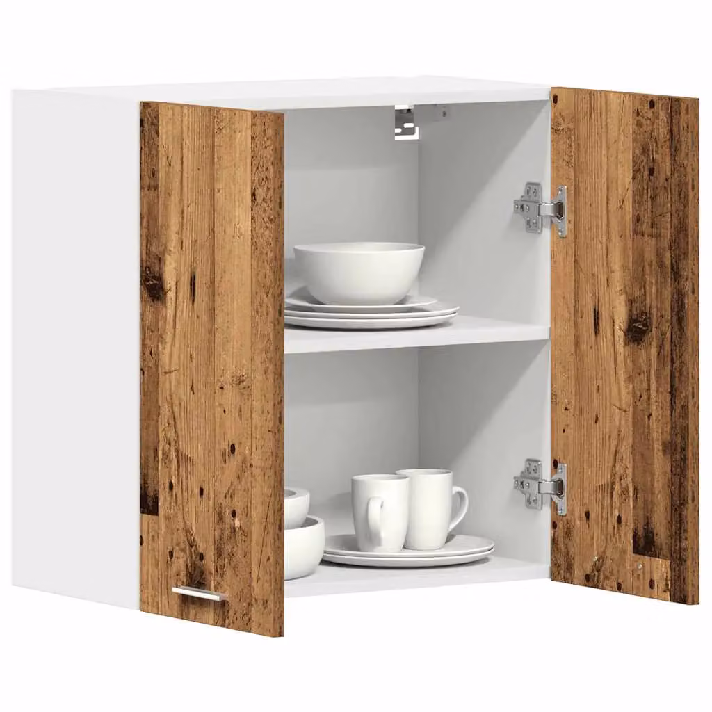 Berkfield Home Old Wood Kitchen Wall Cabinet in Brown, W/D/H: 60 x 31 x 60 cm – 2