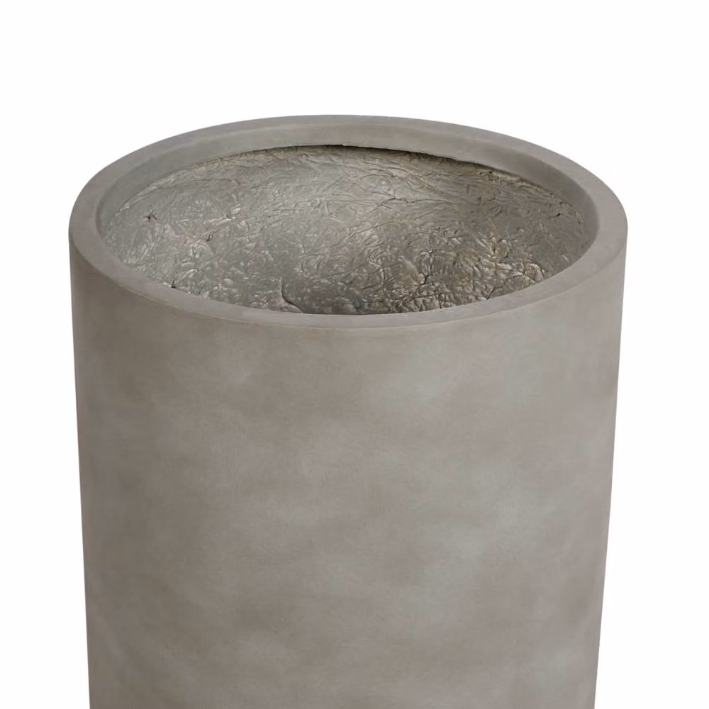 Wyld and Coco Grey Round Concrete Effect MgO Planter for Indoor and Sheltered Outdoor Use – 4