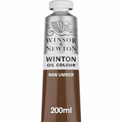 Winsor & Newton Winton Oil Colour Raw Umber, 200ml – 2