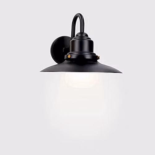 Netlighting Avenue Black Dome Outdoor Wall Light IP44 – 5