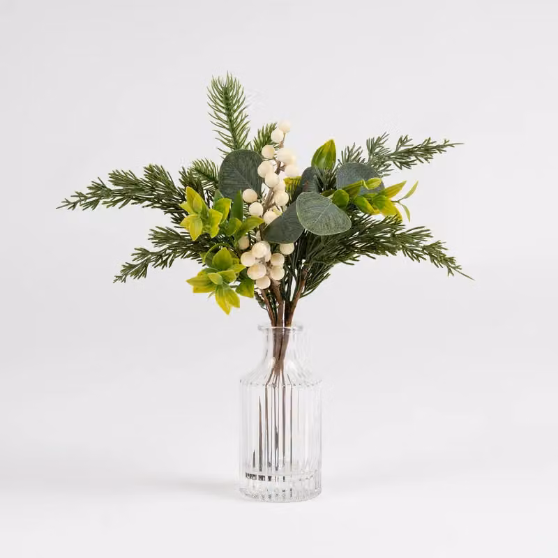 Scottish Everlastings Ltd Set of 2 White Christmas Tabletop Arrangements – 2