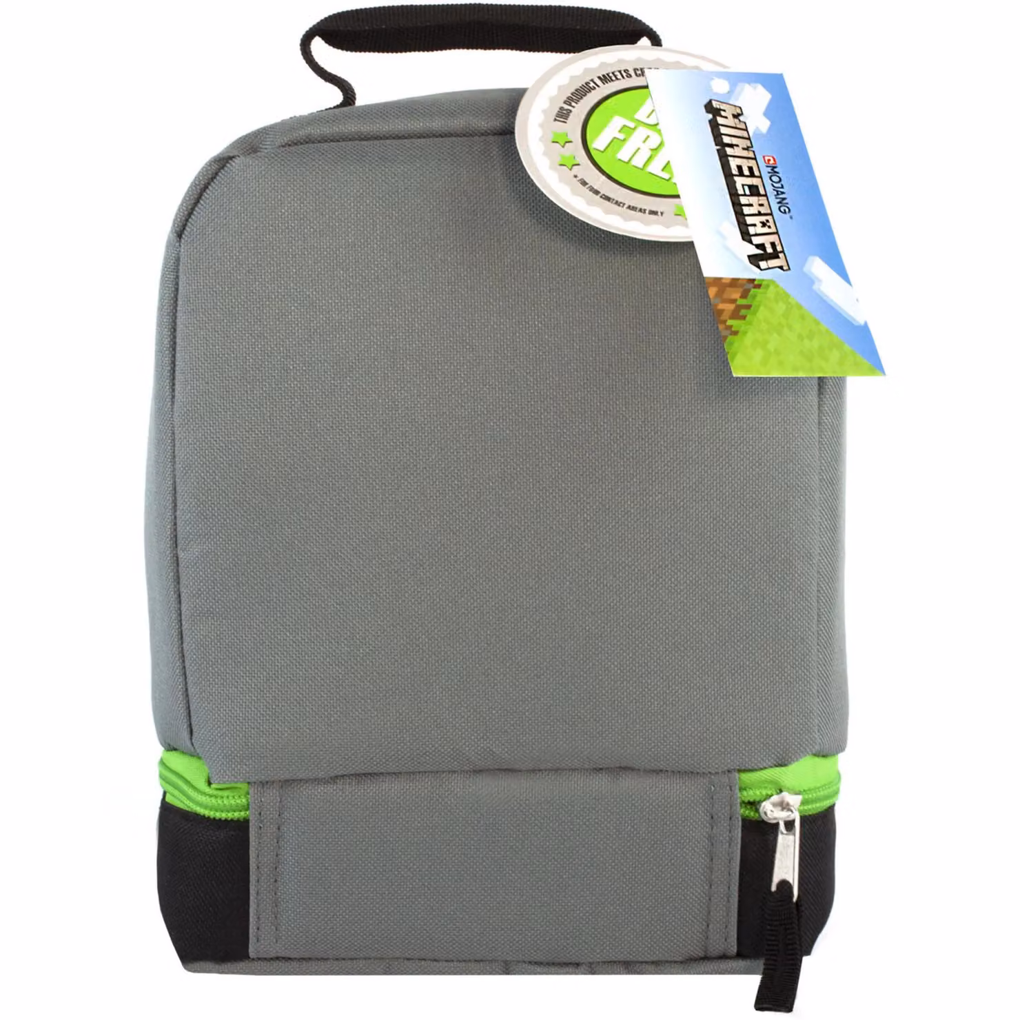 Vanilla Underground Insulated Fabric Lunch Bag with Compartments in Green and Grey – 5