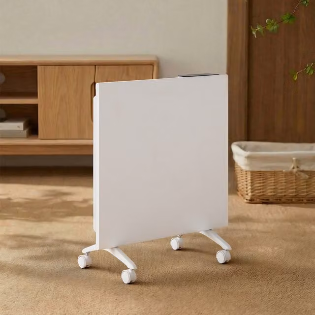 Livingandhome 1000W Freestanding Convection Heater with Thermostat and Frost Protection, White, Height: 44 cm