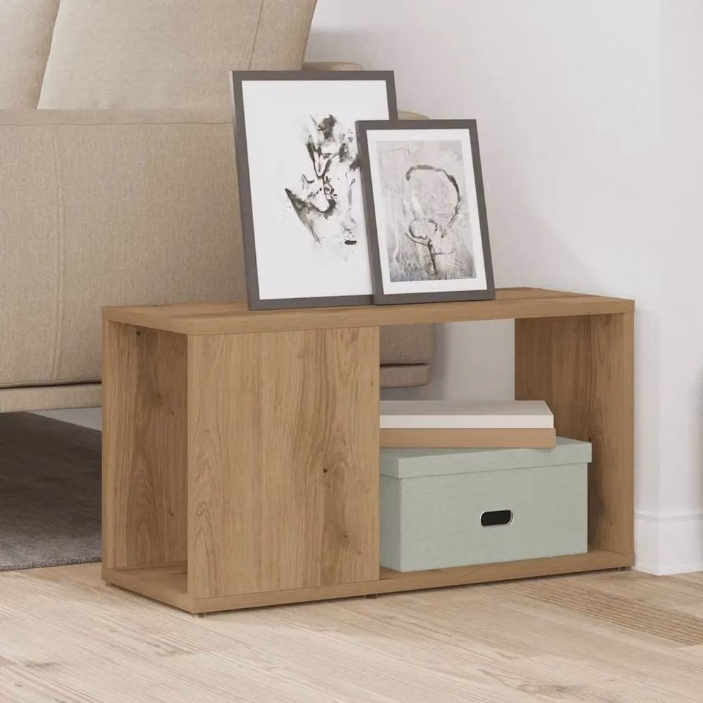 Kelvenix Artisan Oak TV Cabinet in Brown, W: 60 cm, D: 32 cm, H: 32 cm – 3