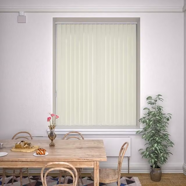 Terrys Kensington Plain Made to Measure Blackout Vertical Blind in Beige