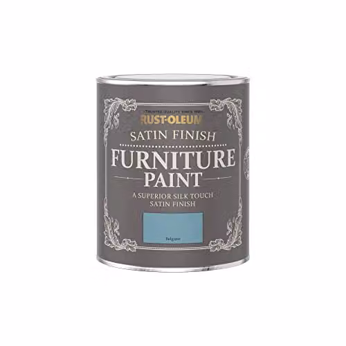 Rust-Oleum Blue Satin Furniture and Skirting Board Paint, 750ml – 2