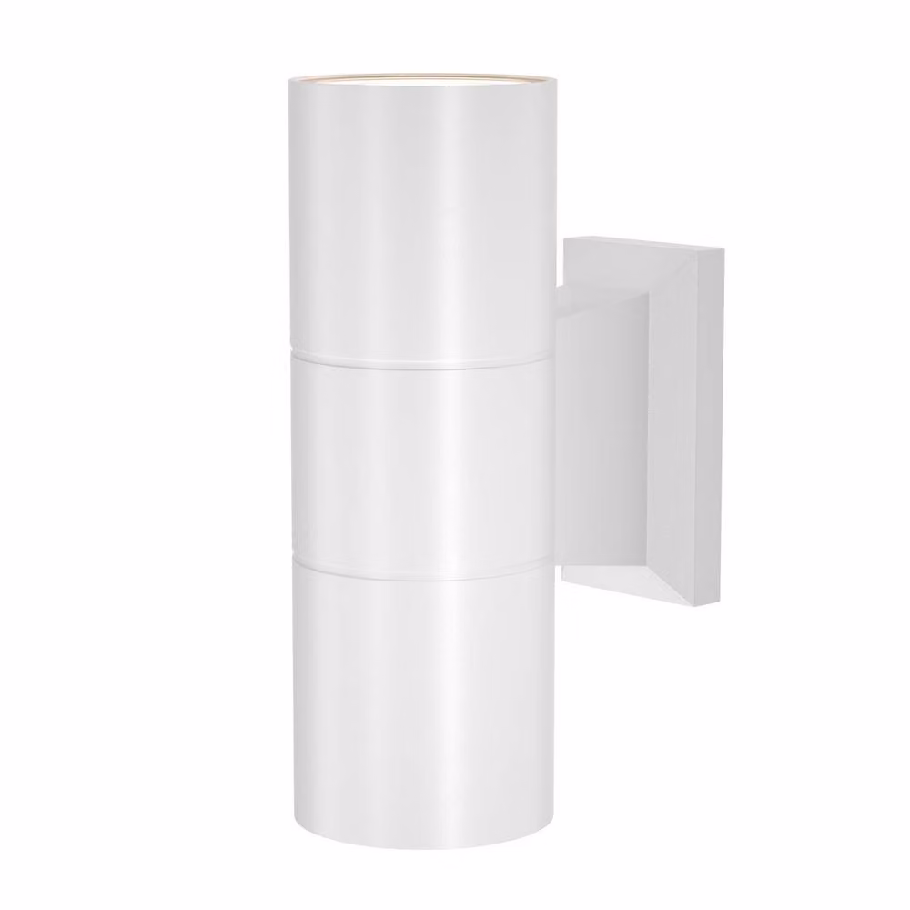 Maytoni Bowery 2 Light Outdoor Up Down Wall Lamp in White, GU10, IP54 – 2