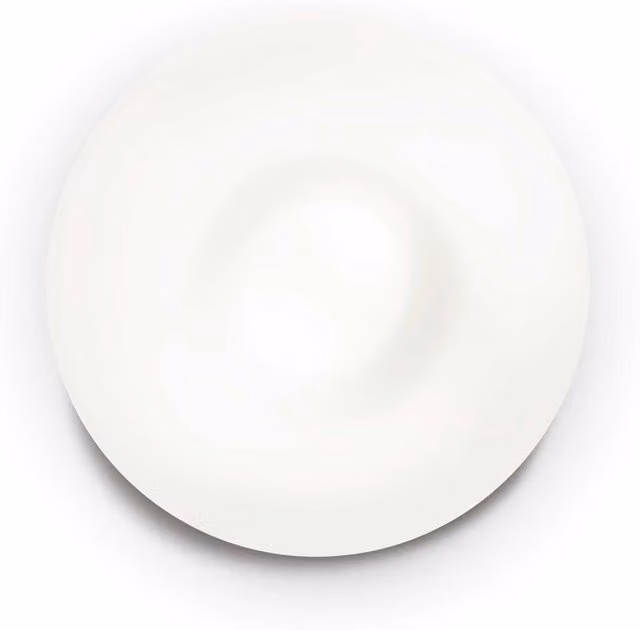 Ideal Lux Glory 2 Light Round Glass Ceiling Flush Light in White