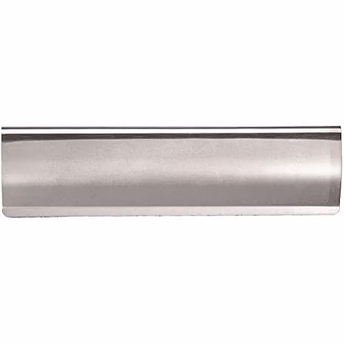 Loops Stainless Steel Interior Letterbox Plate Tidy Cover Flap, W: 28.0 cm, H: 6.2 cm